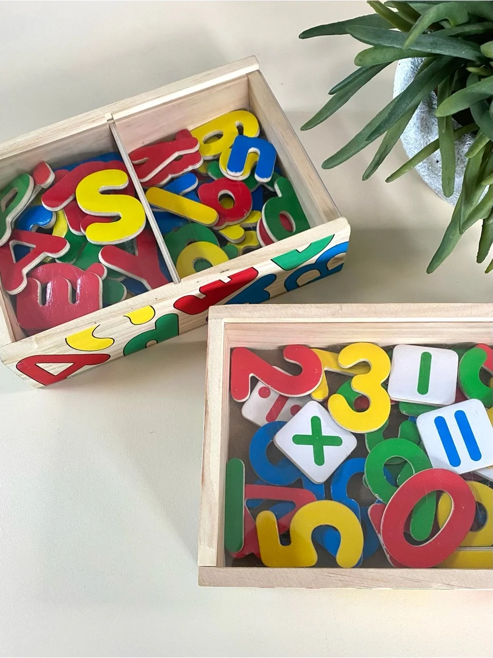 MELISSA & DOUG - Alphabet & Numbers Wooden Magnet Sets